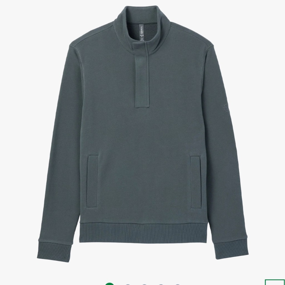 Vuori Cypress 1/4 Zip 2.0 Smokey Beryl size XL